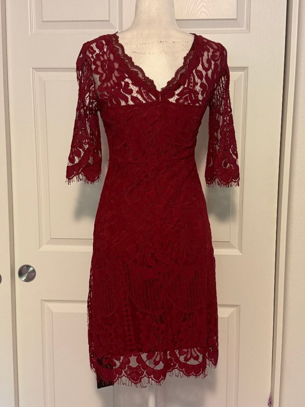 NWT Pinup Fashion Red Lace Mini Dress